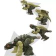 JURASSIC WORLD - FIERCE CHANGERS DOUBLE DANGER GREEN GREY - TYRANNOSAURUS REX & ANKYLOSAURUS ACTION FIGURE Supply