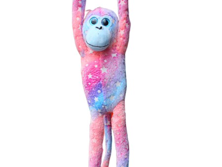 HANGING MONKEY - EVA PINK BLUE GLOW IN THE DARK on Sale