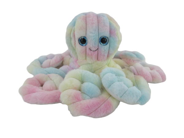 COTTON CANDY - 50CM TIE DYED OCTOPUS - WIGGLETON RAINBOW Discount