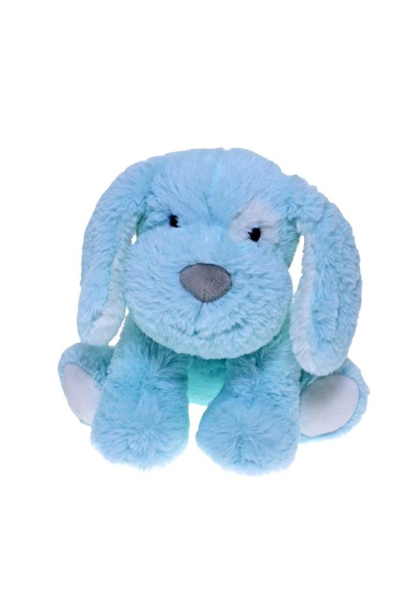 COTTON CANDY SITTING PLUSH BLUE DOG Hot on Sale