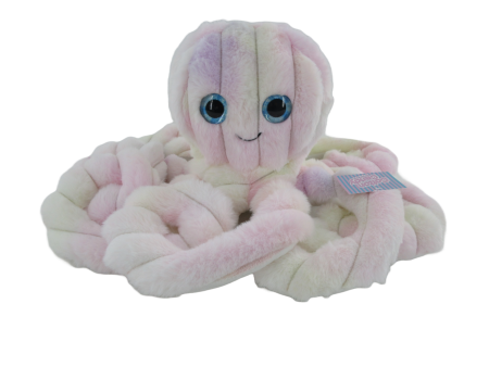 COTTON CANDY 50CM TIE DYED OCTOPUS - TENTY PALE RAINBOW Online now