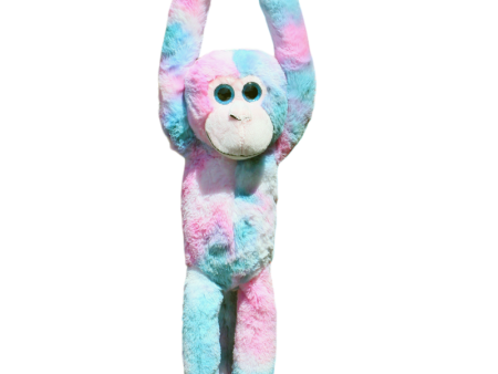 HANGING MONKEY - ELISE PINK PASTEL MULTI For Sale