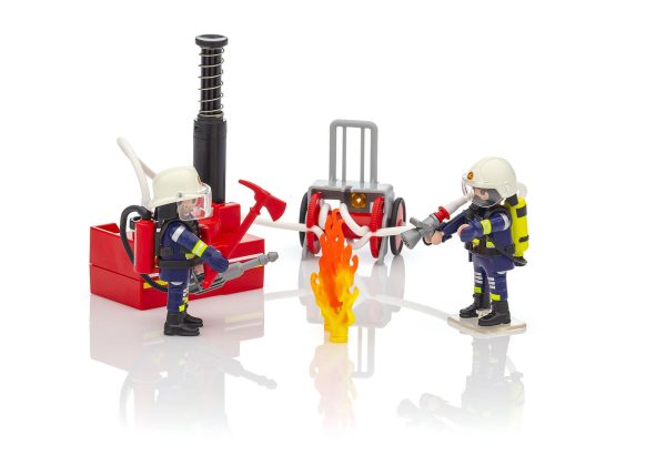 PLAYMOBIL CITY ACTION 9468 - FIREFIGHTERS WITH WATER PUMP Online Hot Sale