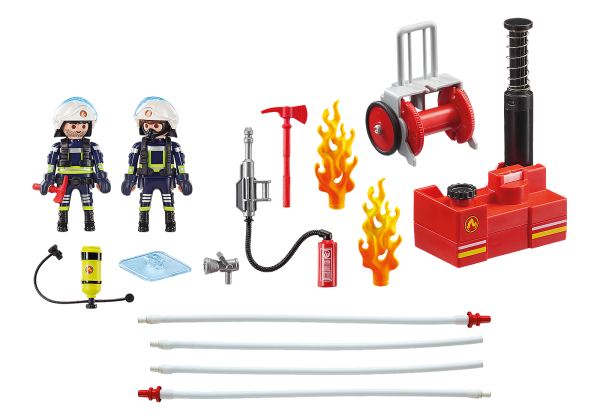 PLAYMOBIL CITY ACTION 9468 - FIREFIGHTERS WITH WATER PUMP Online Hot Sale