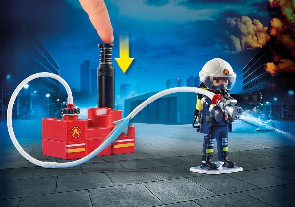 PLAYMOBIL CITY ACTION 9468 - FIREFIGHTERS WITH WATER PUMP Online Hot Sale