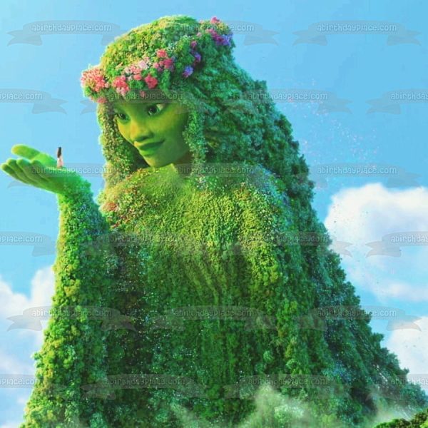 Moana Te Fiti Green Edible Cake Topper Image ABPID00809 Supply