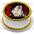 Mulan Sword Red Background Edible Cake Topper Image ABPID00812 Discount