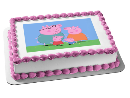 Peppa Pig Mummy Daddy George Edible Cake Topper Image ABPID00802 Sale