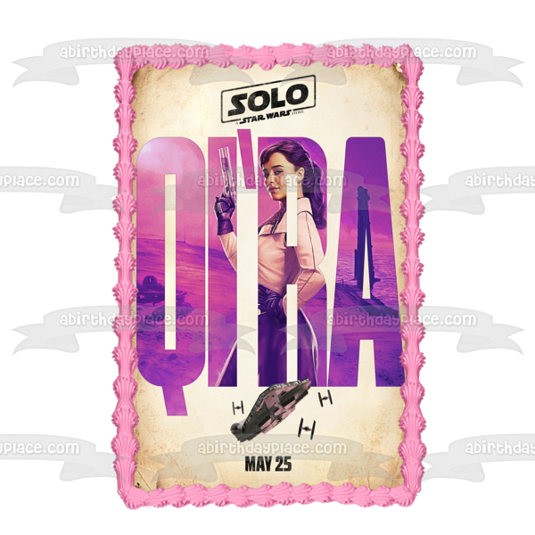 Qi ra Star Wars Solo Edible Cake Topper Image ABPID00838 For Cheap