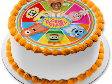 Yo Gabba Gabba! Hello Friends Toodee Muno and Brubee Edible Cake Topper Image ABPID00569 Online