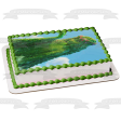 Moana Te Fiti Green Edible Cake Topper Image ABPID00809 Supply