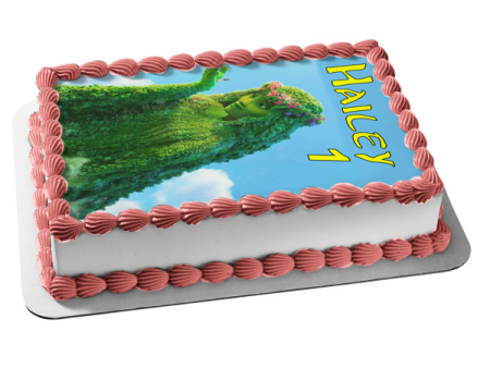 Moana Te Fiti Green Edible Cake Topper Image ABPID00809 Supply