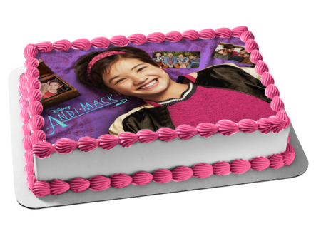 Andi Mack Purple Background Photos Edible Cake Topper Image ABPID00206 Fashion