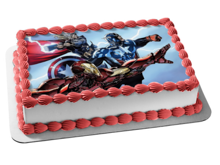 Thor Captain America and Iron Man Edible Cake Topper Image ABPID00826 Online Hot Sale