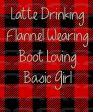 Latte Drinking Flannel Wearing Boot Loving Basic Girl Edible Cake Topper Image ABPID00805 For Sale