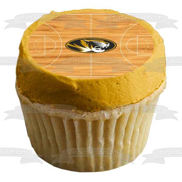 Missouri Tigers Athletics Sports Teams University of Missouri Logo Basketball Court Edible Cake Topper Image ABPID00798 Cheap