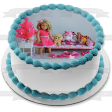 American Girl Fashion Doll with a Dog Unicorn and Accessories Edible Cake Topper Image ABPID00461 Fashion