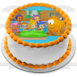 Bubble Guppies Tea Party Gil Molly Deema Goby Oona Nonny Edible Cake Topper Image ABPID00801 Hot on Sale