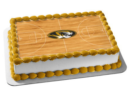 Missouri Tigers Athletics Sports Teams University of Missouri Logo Basketball Court Edible Cake Topper Image ABPID00798 Cheap