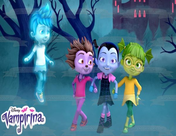 Vampirina Friends  Ghoul Girls Poppy and Bridgett Edible Cake Topper Image ABPID00837 For Discount