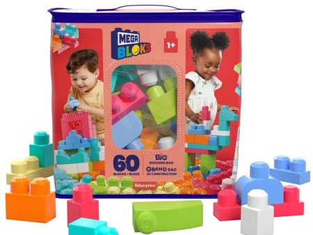 Bolsa Mega Bloks Rosa 60Pzs on Sale