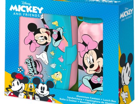 Blister Sandwichera + Cantimplora Aluminio Minnie Disney 500Ml on Sale