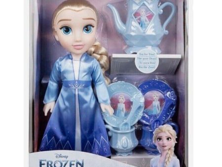 Muñeca Elsa Juego De Te Frozen Disney 38Cm on Sale