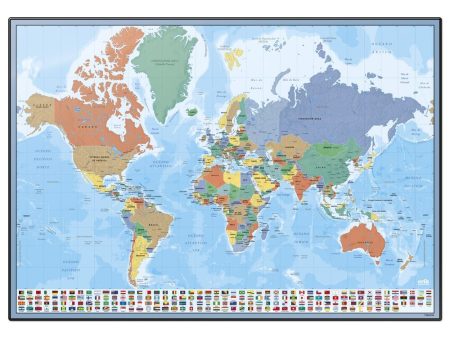 Vade Tapete Escritorio Mapa Mundo Español Discount