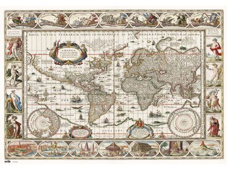 Vade Tapete Escritorio Mapa Del Mundo Antiguo on Sale