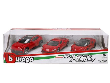 Blister 3 Coches Ferrari Online