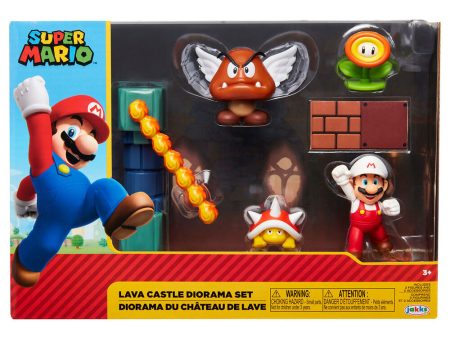 Blister Diorama Castillo De Lava Super Mario Nintendo Discount