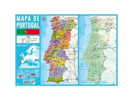 Vade Tapete Escritorio Mapa Portugal Portugues Online