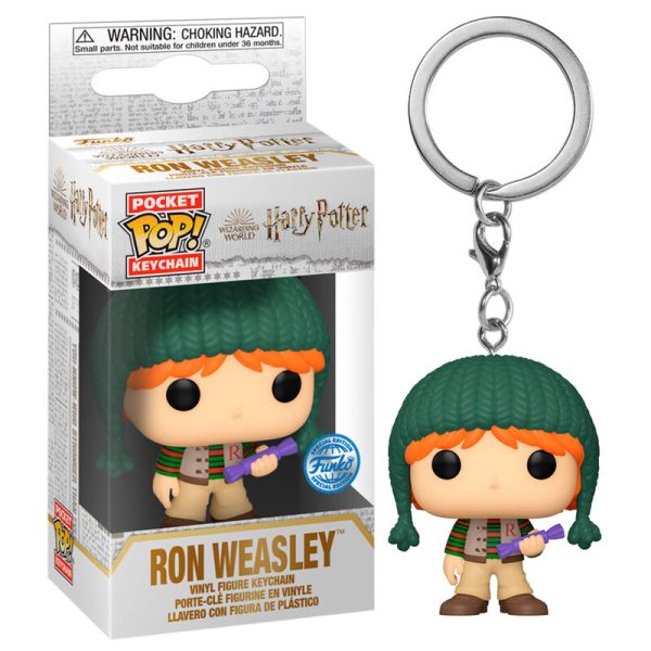 Llavero Pocket Pop Harry Potter Holiday Ron Exclusive on Sale