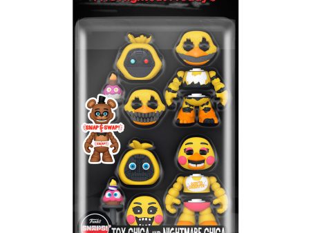 Blister 2 Figuras Snaps! Five Nights At Freddys Toy Chica And Nightmare Chica Supply