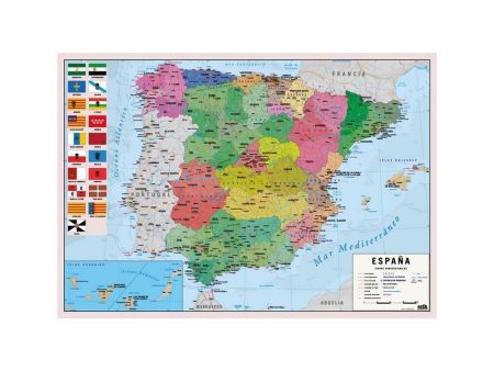 Vade Tapete Escritorio Mapa España Español Sale