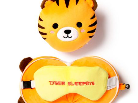 Almohada Viaje Antifaz Tigre Adoramals Relaxeazzz Hot on Sale