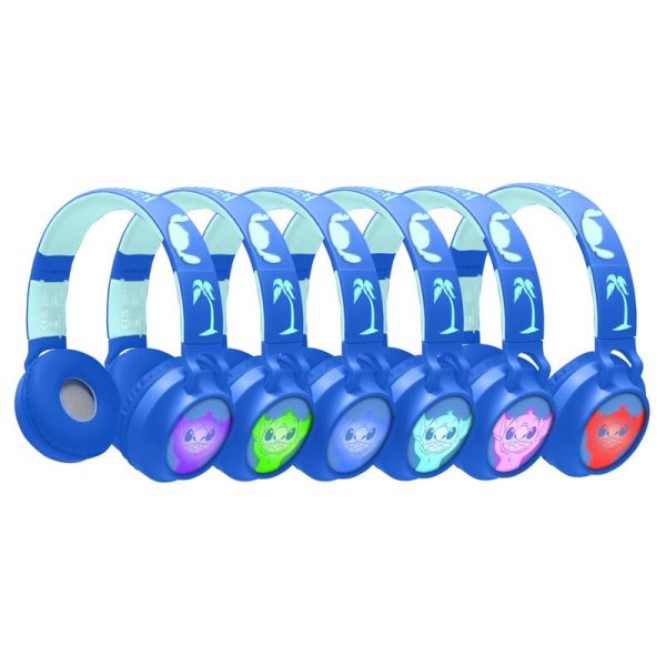 Auriculares Inalambricos Luminosos Bluetooth Stitch Disney Discount