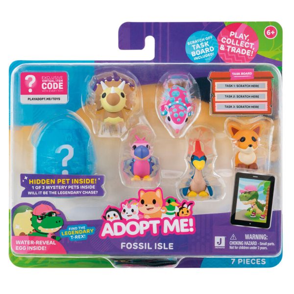 Blister 6 Figuras Isla Fosil Adopt Me! Fashion