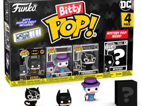 Blister 4 Figuras Bitty Pop Dc Comics Batman 85Th Anniversary Batman on Sale